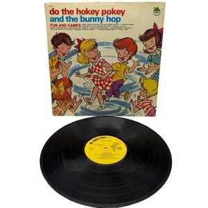 Peter Pan Records Do The Hokey Pokey and The Bunny Hop‎ Vinyl LP 8073 Kids Songs